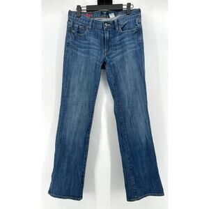 J.Crew Hipslung Stretch Jeans Bootcut Women's Size 28 Medium Wash Y2K